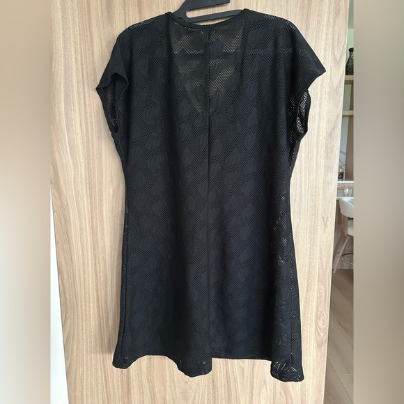 Wearabouts Dress Swimsuit Beach Cover-Up Black Lace Mesh Design Medium Shear - Picture 4 of 4